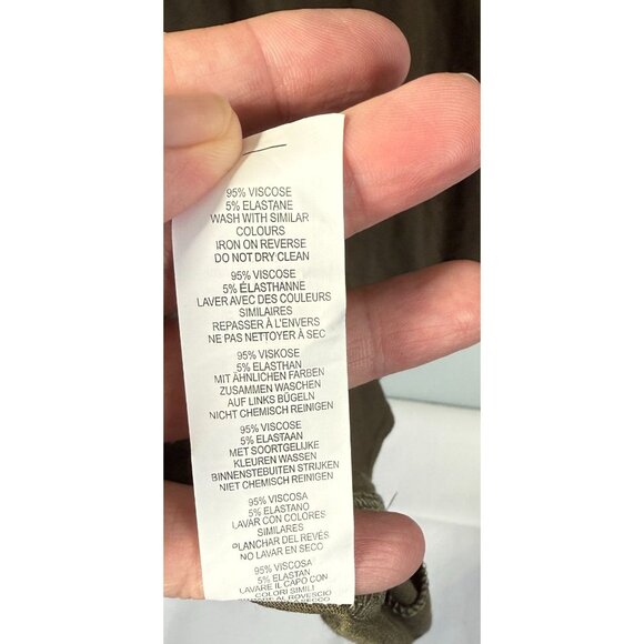 NWT Boohoo Roll Neck Jersey T-Shirt Dress Womens Plus 24 Green Long Sleeve Casua - Picture 8 of 9